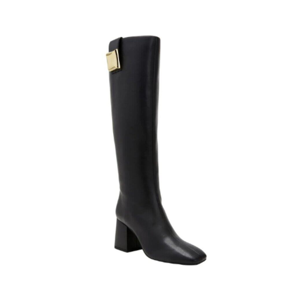 Katy Perry The Geminni Boot Tall Boots Black Faux Leather - Size 6